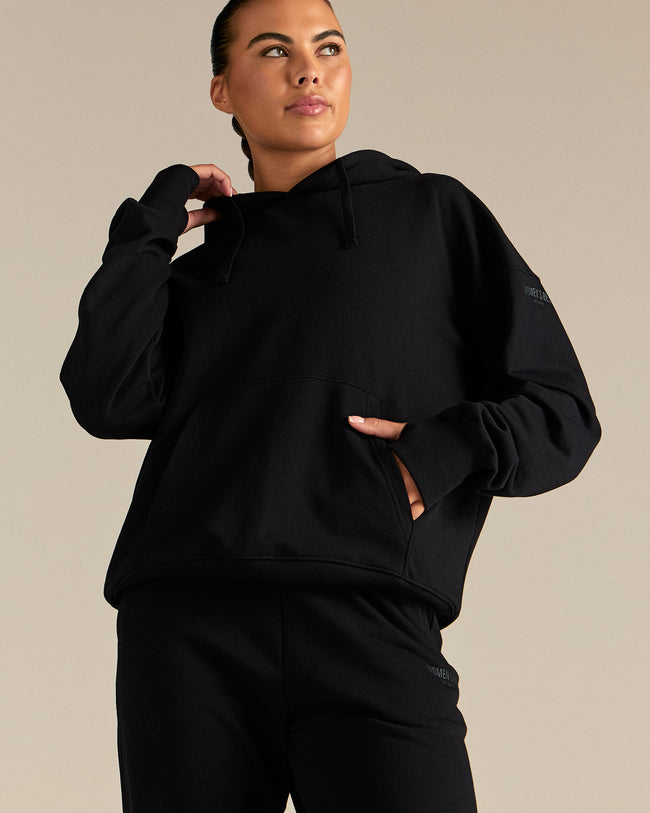 Comfort Oversized Hook Up Hoodie | Black