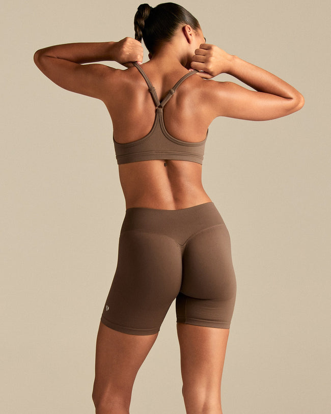 Emphasize V-Neck Bra | Milk Chocolate