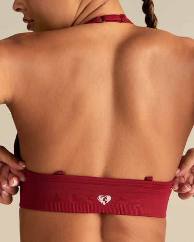Define 2.0 Halter Neck Bra | True Red