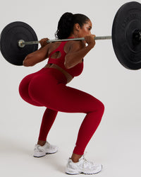 Power Seamless Scrunch Leggings | Chilli Red