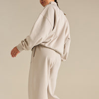 Comfort Cozy Straight Leg Joggers | Stone