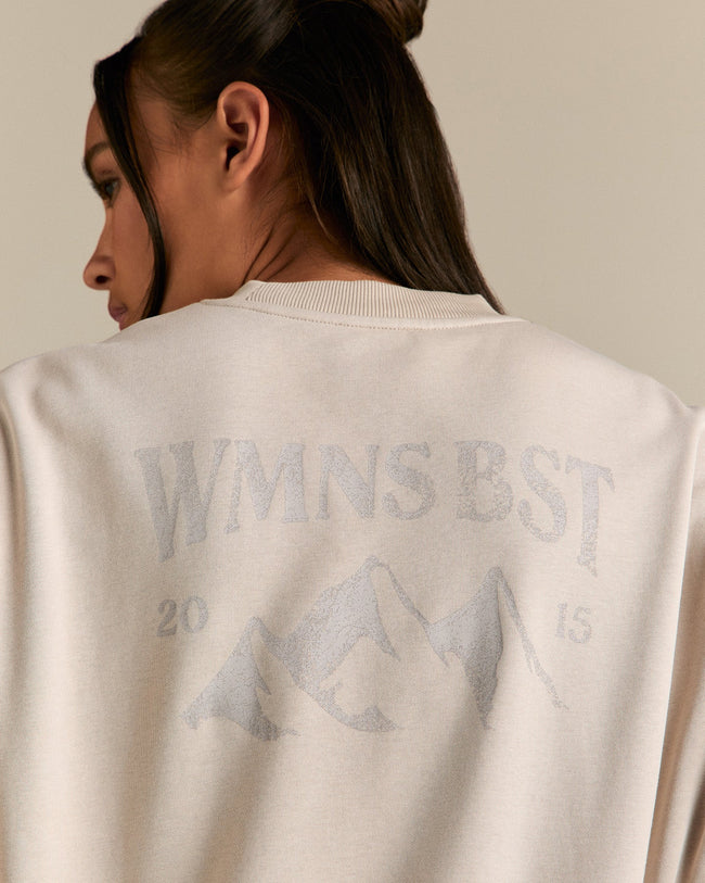 Comfort Outdoor Cropped Crew Neck | Stone