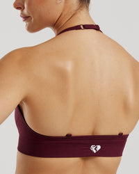 Define 2.0 Seamless Halter Neck Bra | Dark Cherry