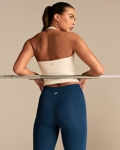 Essential Halter Tank | Coconut White