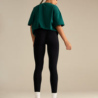 Comfort Oversized Short Sleeve T-Shirt | Vintage Midnight Green