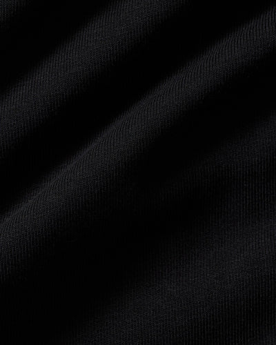 Comfort Lightweight Half Zip Draw Hem Sweat | Black