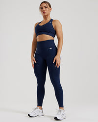 Power Seamless Scrunch Leggings | Sapphire Blue