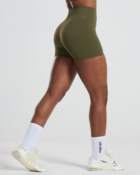 Power Seamless Shorts | Khaki