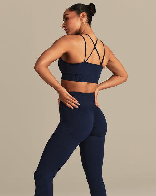 Power Seamless Scrunch Leggings | Sapphire Blue