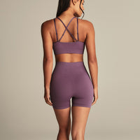 Power Seamless Shorts | Dusk Plum