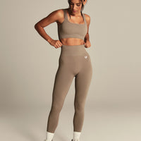 Power Seamless Leggings | Taupe Grey
