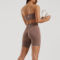 Define 2.0 Seamless Scrunch 6" Shorts | Mocha