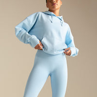 Comfort Oversized Hook Up Hoodie | Blue Haze