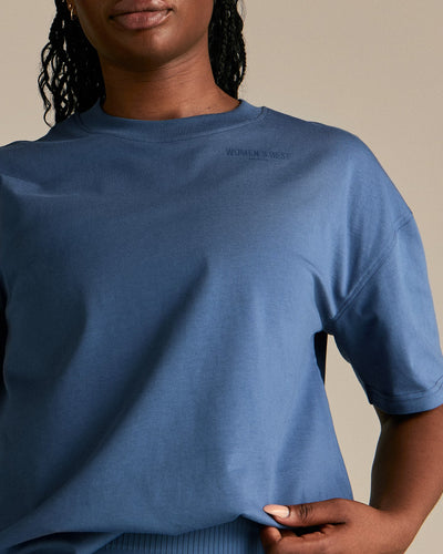 Comfort LFT HVY SHT Oversized T-Shirt | Blueberry