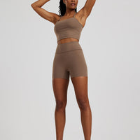 Essential Built-In Bra Crop Tank Top | Caribou