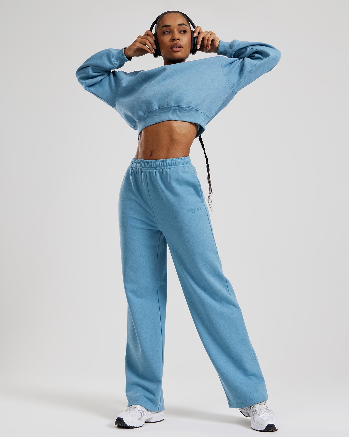 Comfort Cropped Crew Neck | Basalt