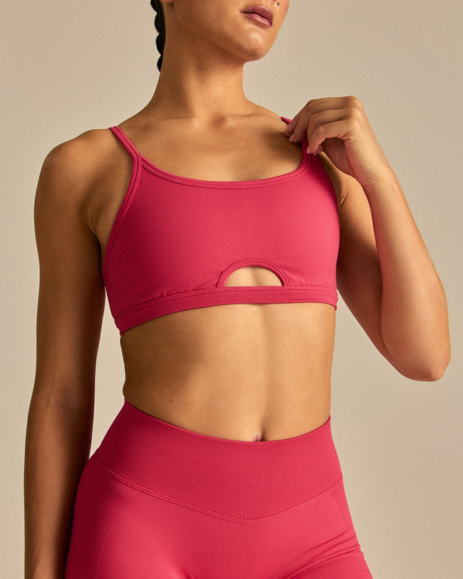 Emphasize Peek-A-Boo Bra | Watermelon