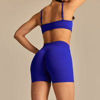Emphasize Mid Waist 5" Shorts | Luminous Blue