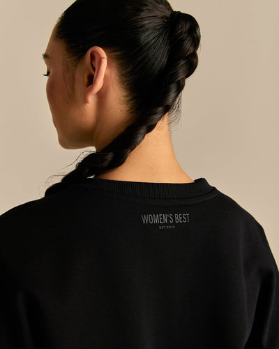 Comfort Pump Cover Ultra Cropped Sweat | Black