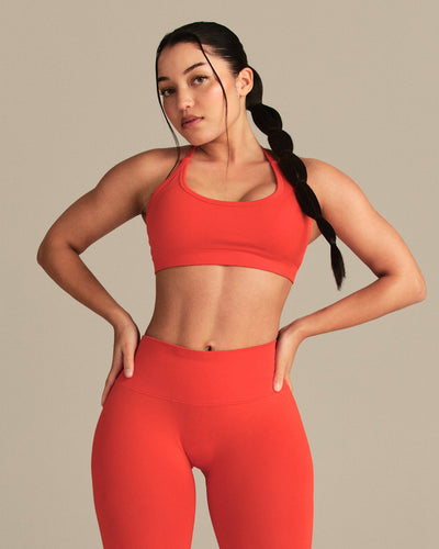 Define 2.0 Cross Back Bra | Lava Red