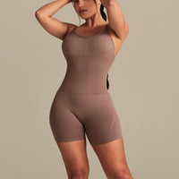 Define 2.0 Scrunch Short Unitard | Mocha