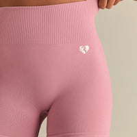 Power Seamless Shorts | Blush Pink