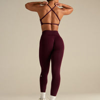 Define 2.0 Seamless Cross Back Bra | Merlot