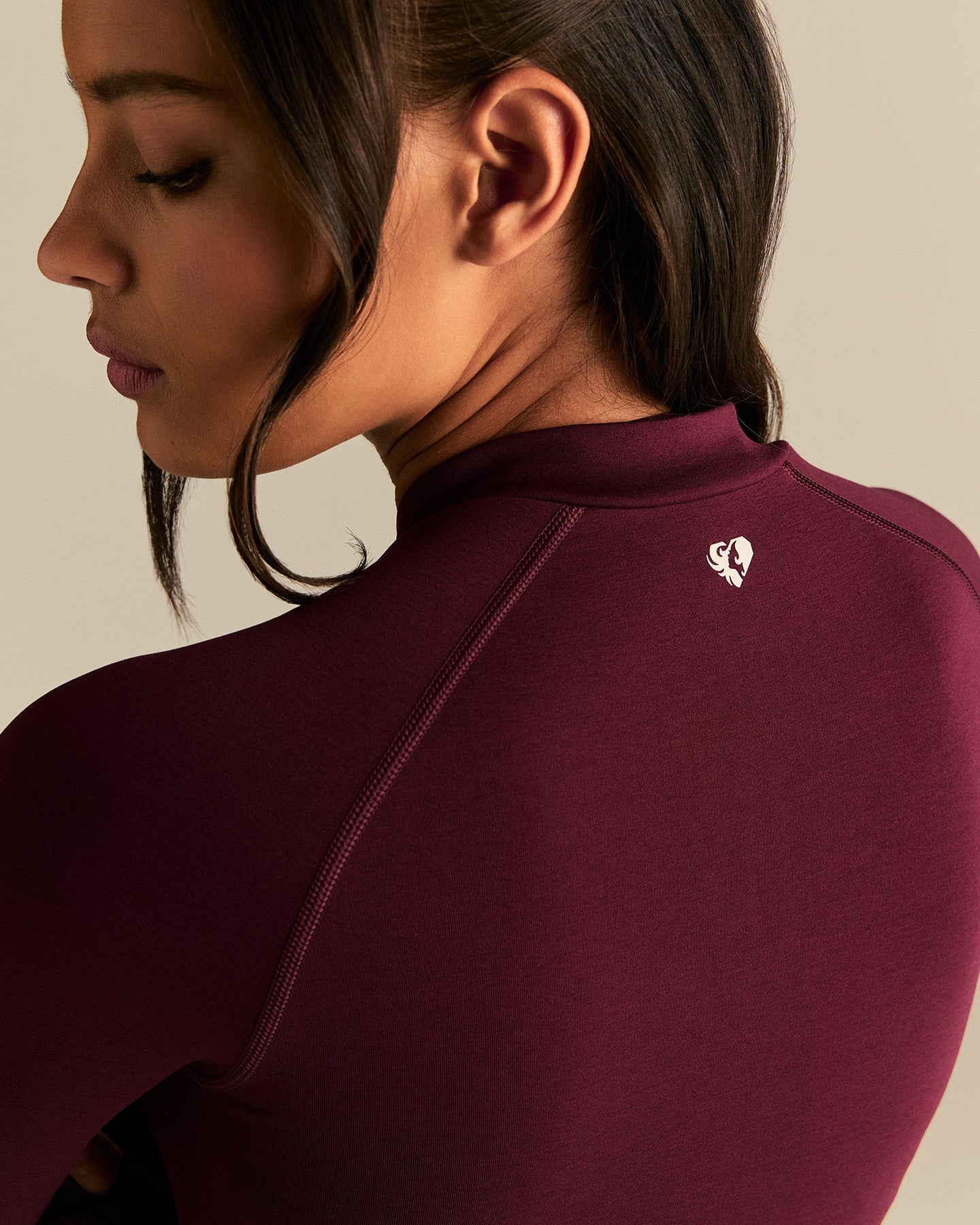Define 2.0 Seamless Full Zip Midi Jacket | Merlot