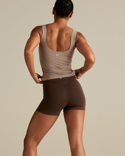Essential Built-In Bra Scoop Back Tank | Buff