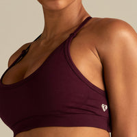 Define 2.0 Seamless Cross Back Bra | Merlot