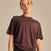 Comfort Oversized Hook Up T-Shirt | Cocoa Pulver (1/6)