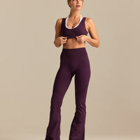 Power Double Layer Halter Bra | Blackberry (2/6)