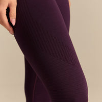 Power Enhanced High Waist Leggings | Blackberry (3/6)