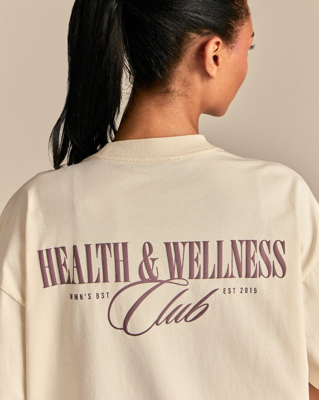 Comfort Oversized Wellness Short Sleeve T-Shirt | Coconut White (3/6)