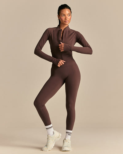 FormFlex Long Sleeve Zip Through Jacket | Cocoa Powder (4/6)