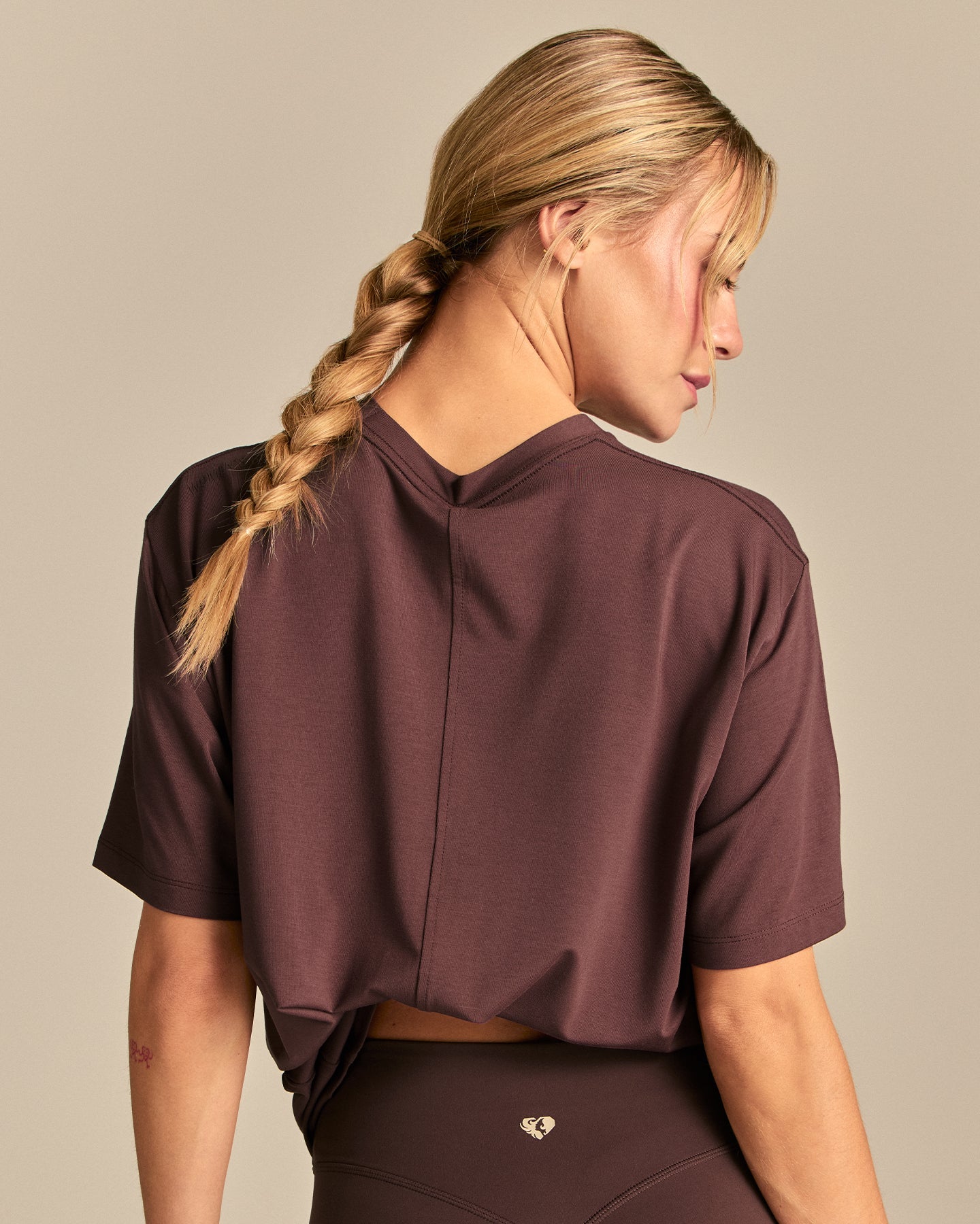 Comfort Oversized Hook Up T-Shirt | Cocoa Pulver (4/6)