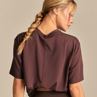 Comfort Oversized Hook Up T-Shirt | Cocoa Pulver (4/6)