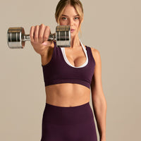 Power Double Layer Halter Bra | Blackberry (6/6)