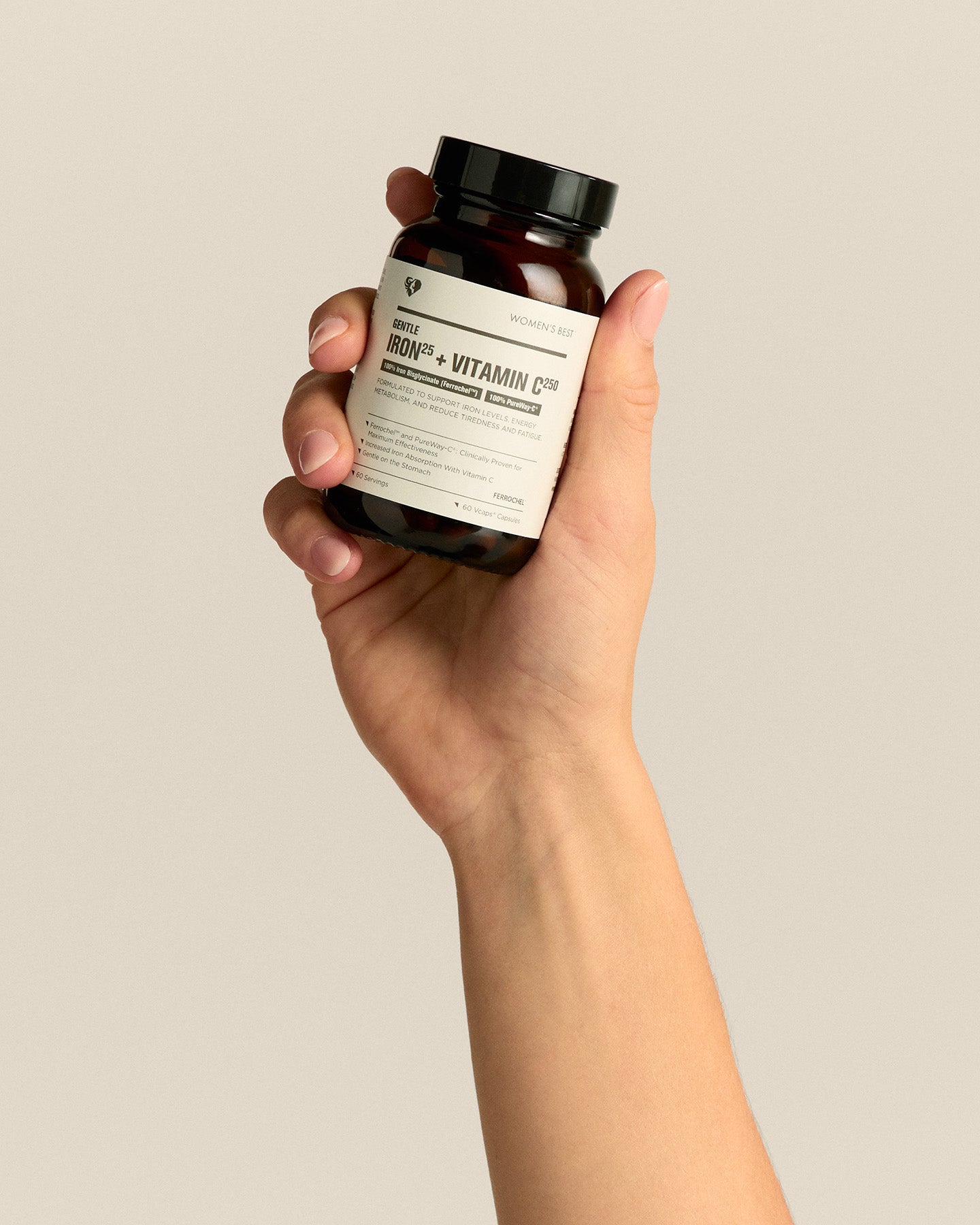 Gentle Eisen + Vitamin C Kapseln (25mg)