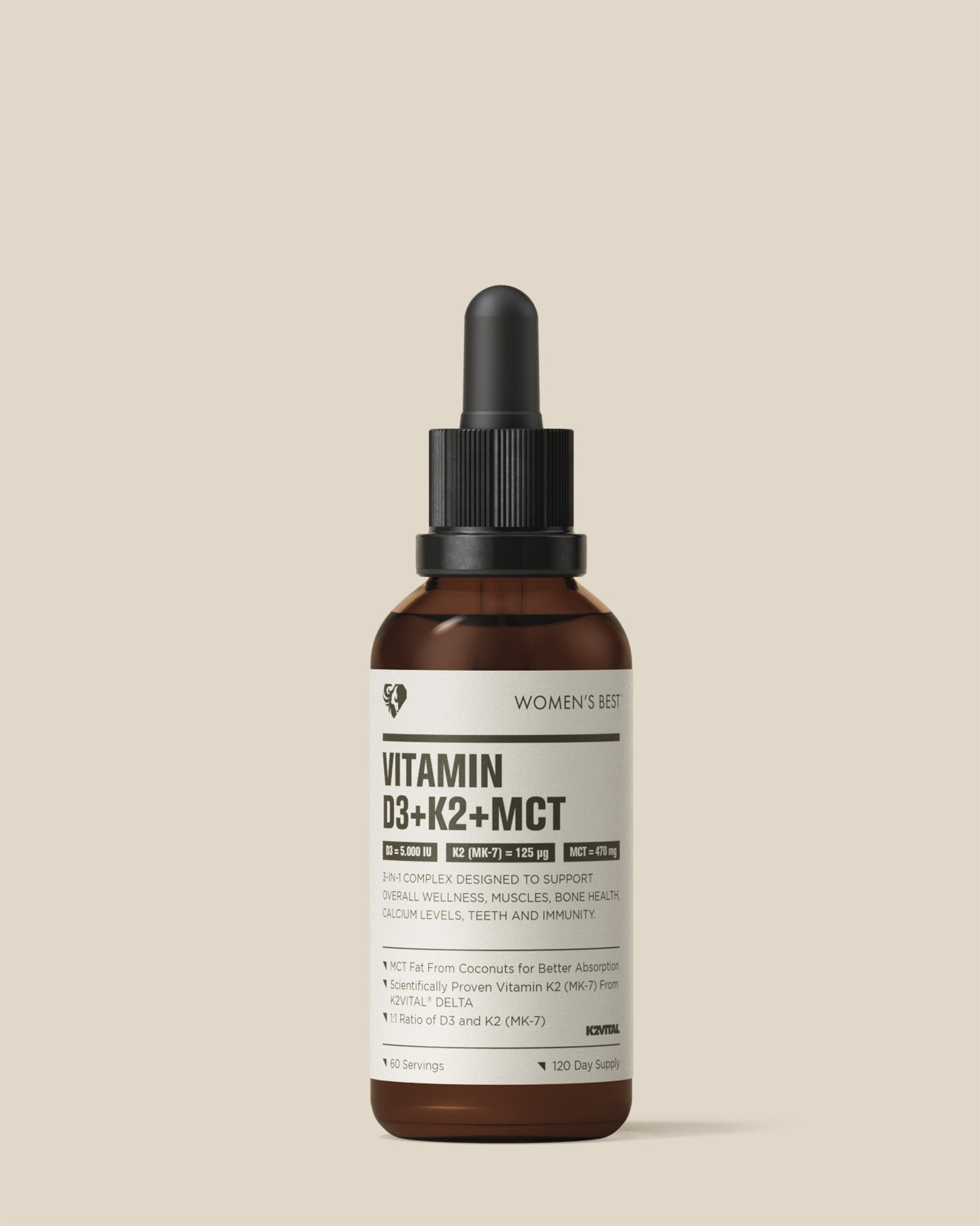 Vitamin D3 + K2 + MCT Tropfen (5.000IE)
