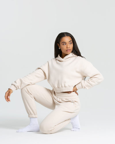 Sand cropped hoodie discount