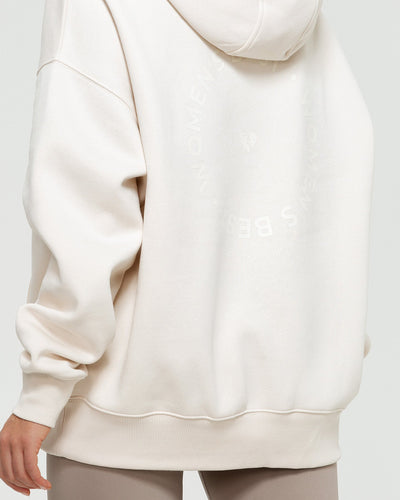 Comfort Oversized Graphic Hoodie Off White Women s Best