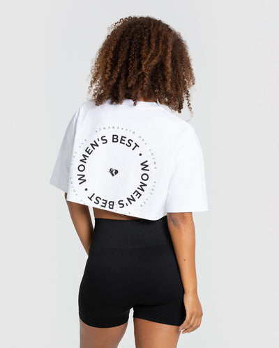 EBANKU Oversized workout shirts voor vrouwen korte mouw crop tops casual basic katoen atletische yoga hardlopen bijgesneden T-shirts, Wit, S EBANKU Oversized workout shirts voor vrouwen korte mouw crop tops casual basic katoen atletische yoga hardlopen bijgesneden T-shirts, Wit, S