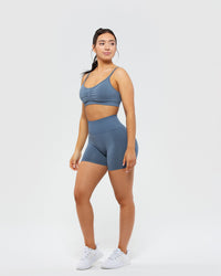 Define Scrunch Seamless Bralette | Smoke Blue