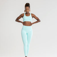 Power Seamless Leggings | Bleached Aqua