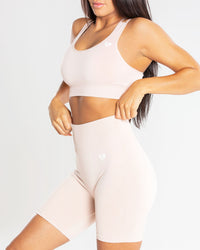 Power Seamless Cycling Shorts | Nude