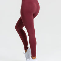 Power Seamless Leggings | Burgundy