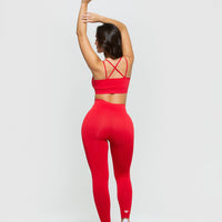 Power Seamless Leggings | Red