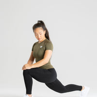 Power Seamless T-Shirt | Khaki